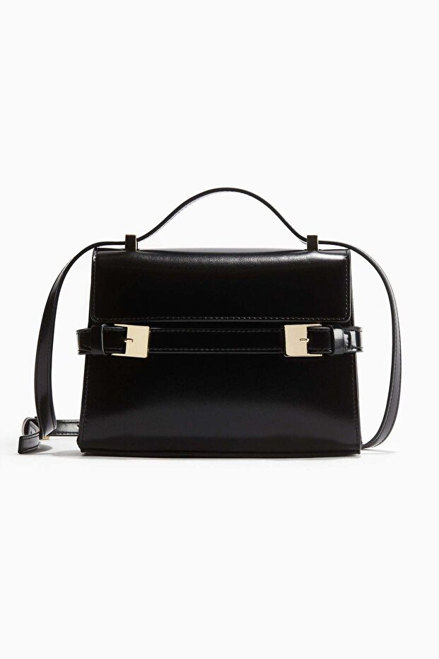 Strap-detail crossbody bag