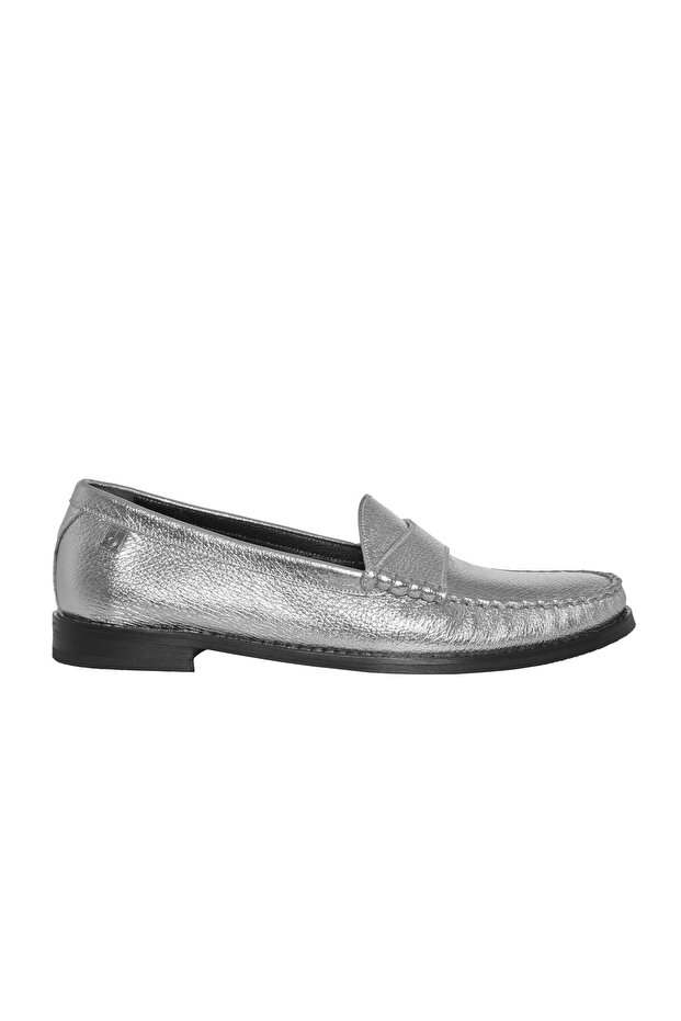 Lame Leather Loafer