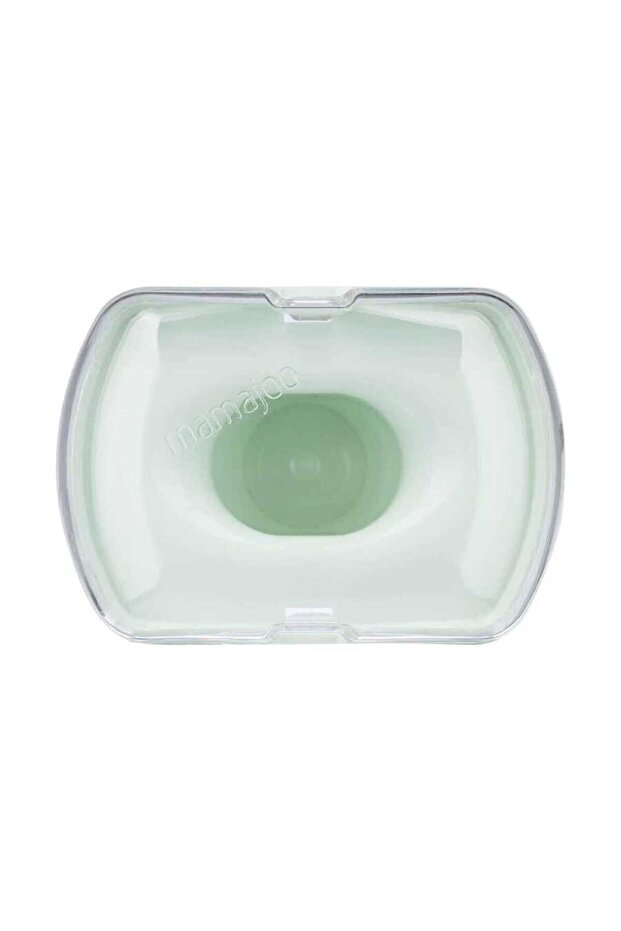 مجموعة هدايا لحديثي الولادة باللون الأخضر الفاتح |   زجاجة رضاعة مضادة للمغص سعة 150 مل وحلمة تقويم الأسنان وحاوية تخزين - 4