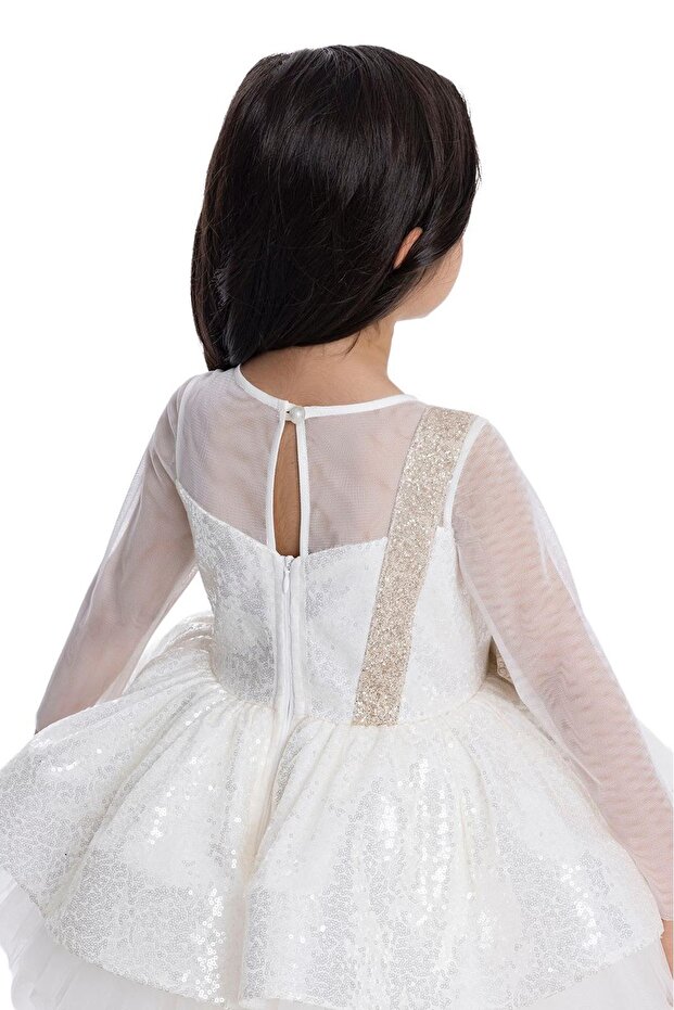 34041PR EKRU ELBİSE - 7