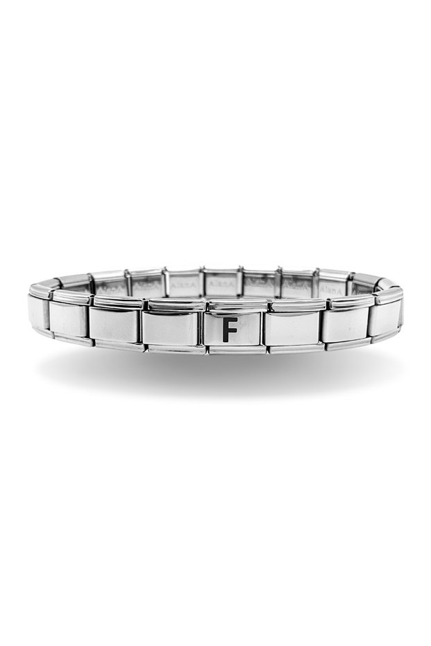 Youday Steel Letter E Bracelet Charm (Not a Bracelet)