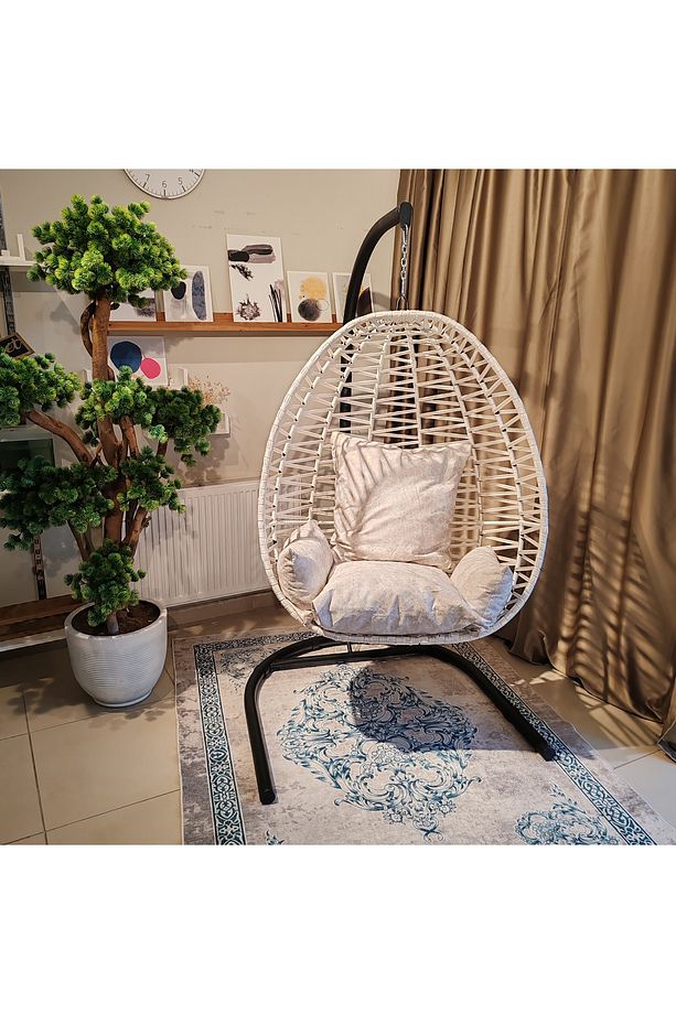 Bahçe  Ev Mobilyaları, Armut Salıncak, Tek Kişilik Balkon Salınacağı, Tekli Ev Salıncağı. - 3