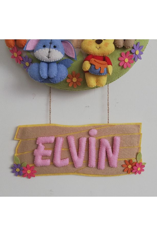 Winnie the pooh kapı ve duvar süsü - 2
