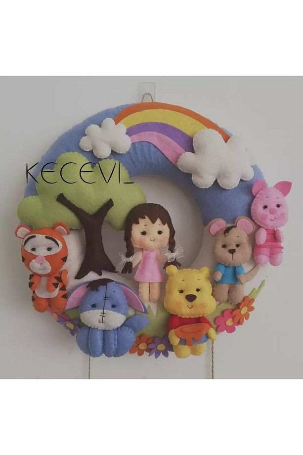 Winnie the pooh kapı ve duvar süsü - 4