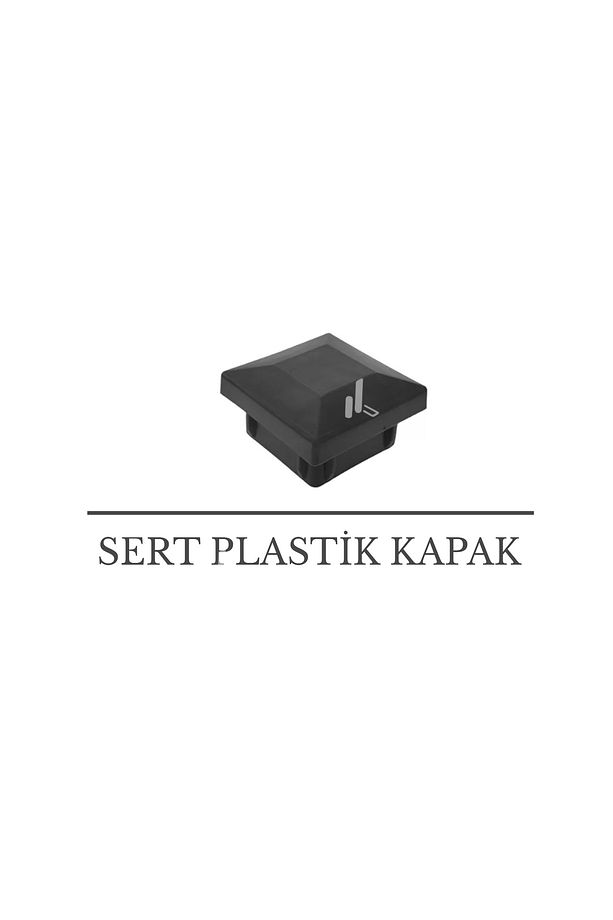 40 Adet Sert Plastik Panel Çit Direk Kapağı 50x50 mm - 2