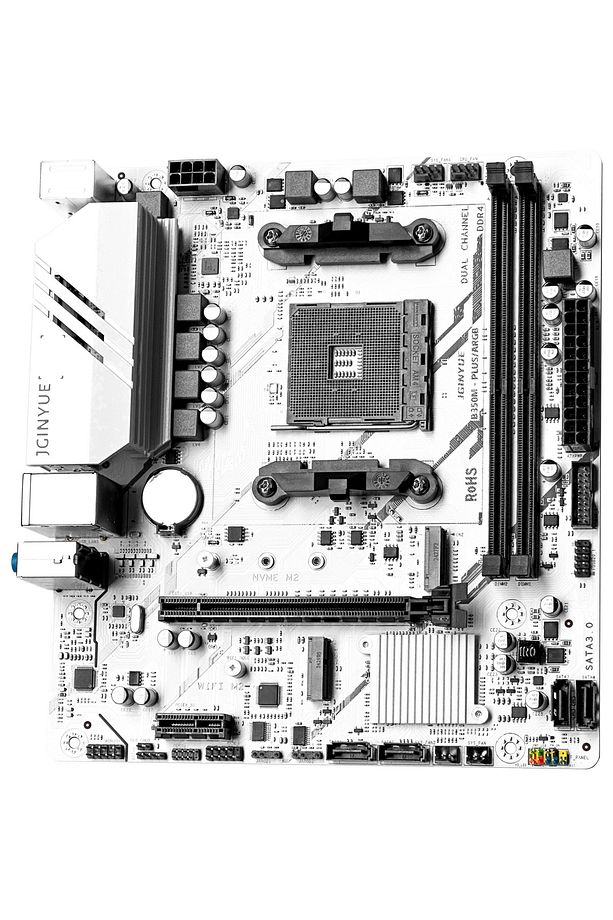 Jgınyue B350M-PLUS Amd B350 Chıpset Ddr4 4000 Mhz(Oc) Matx Am4 Gamıng Anakart - 1