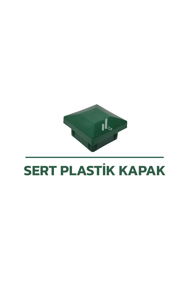 40 Adet Sert Plastik Panel Çit Direk Kapağı 50x50 mm - 2