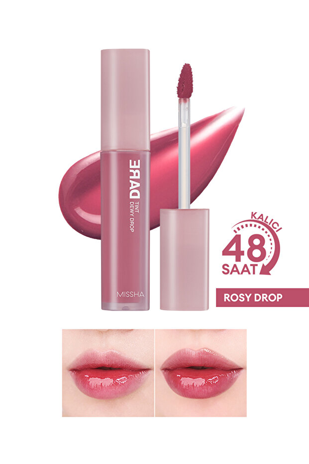 Uzun Süre Kalıcı, Nemli Bitiş Sunan Parlak Tint Dare Tint Dewy Drop (ROSY DROP) - 1