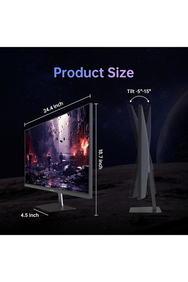 H25t7 24.5'' 180 Hz (HDMI DİSPLAYPORT) 1920×1080 Freesync Full Hd Fast Ips Flat Monitör - 4