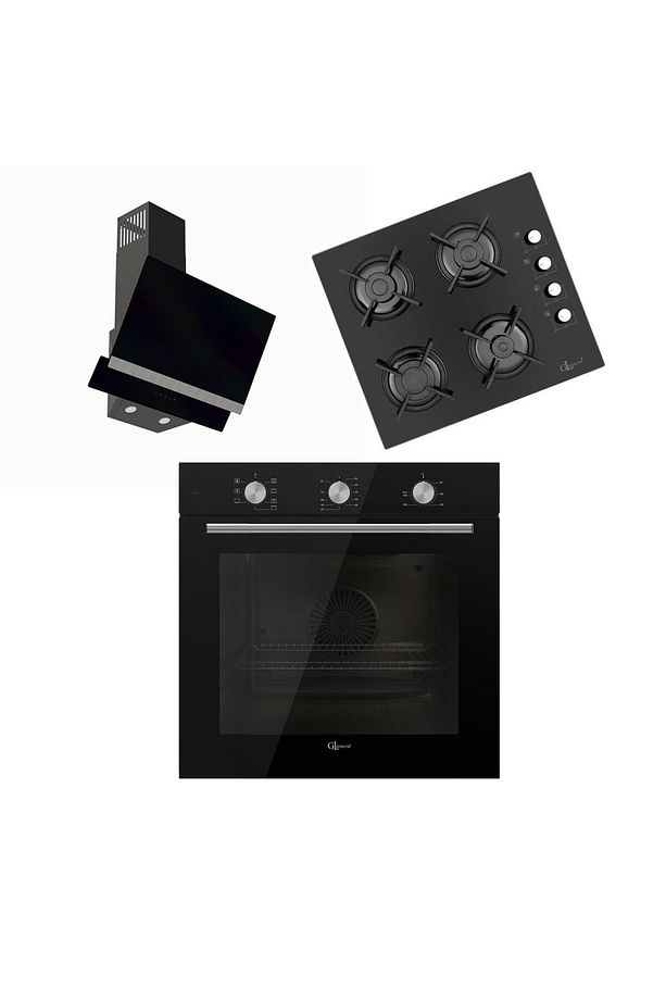 Stella Siyah Ankastre Set Glf62cs7f Glo2140s Gld025s - 2