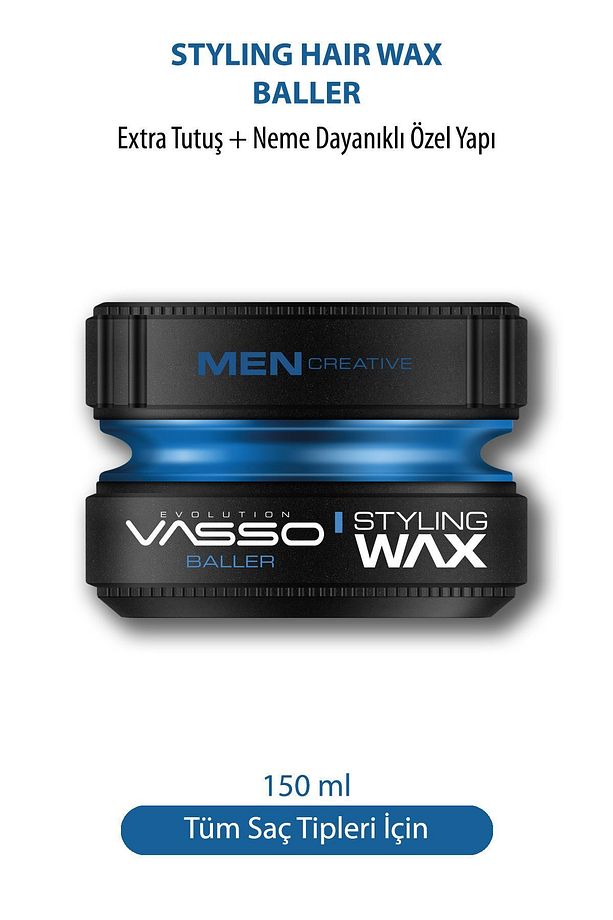 24 Saat Tutuş Sağlayan Tüm Saç Tipleri Için Parlak Görünüm Veren Neme Karşı Dayanıklı Wax 150 ml - 1