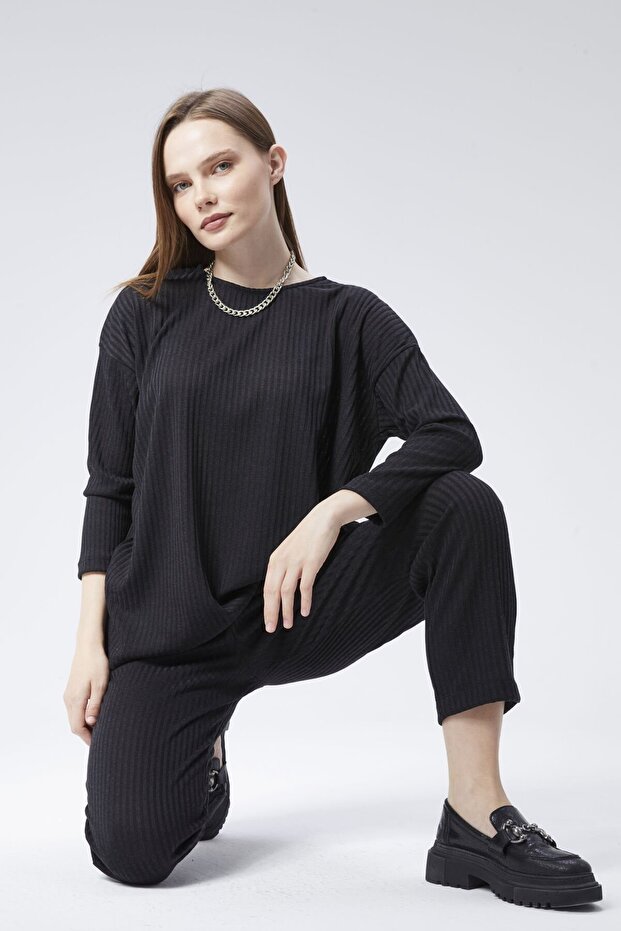 Triko Comfort Ikili Takım - Siyah - 4