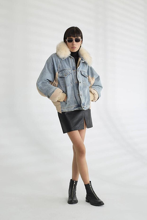 D99424 Kadın Mont - 2