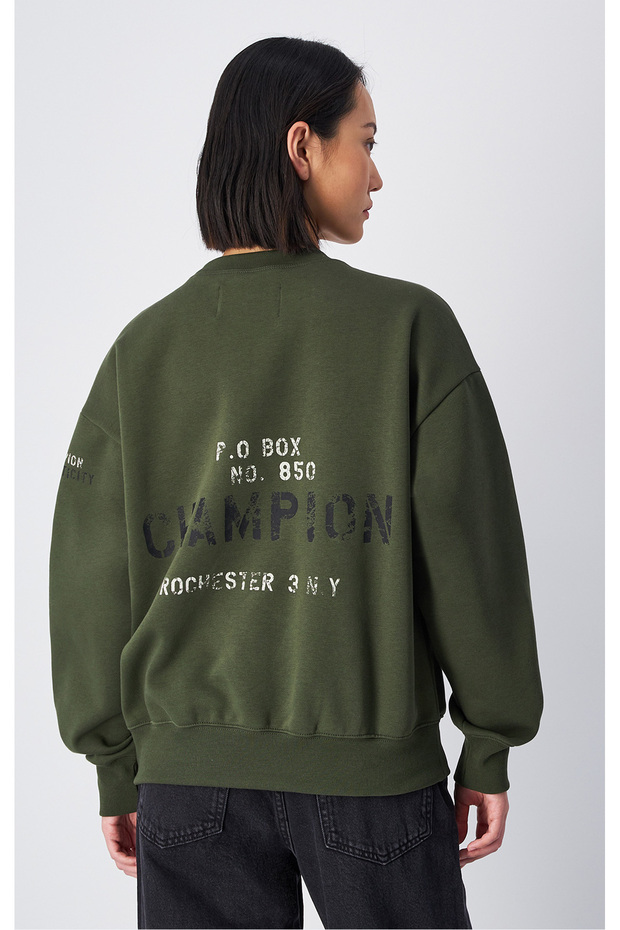 Surplus + Utility Crewneck Sweatshirt Yeşil Kadın Sweatshirt-117494-GS508 - 3