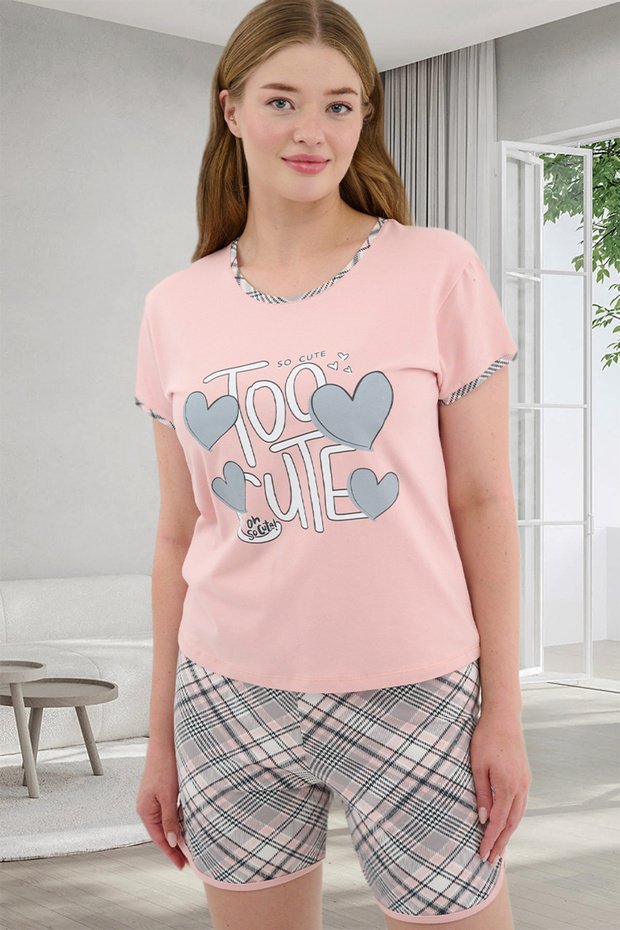 Women's Pajama Set with Cotton Shorts