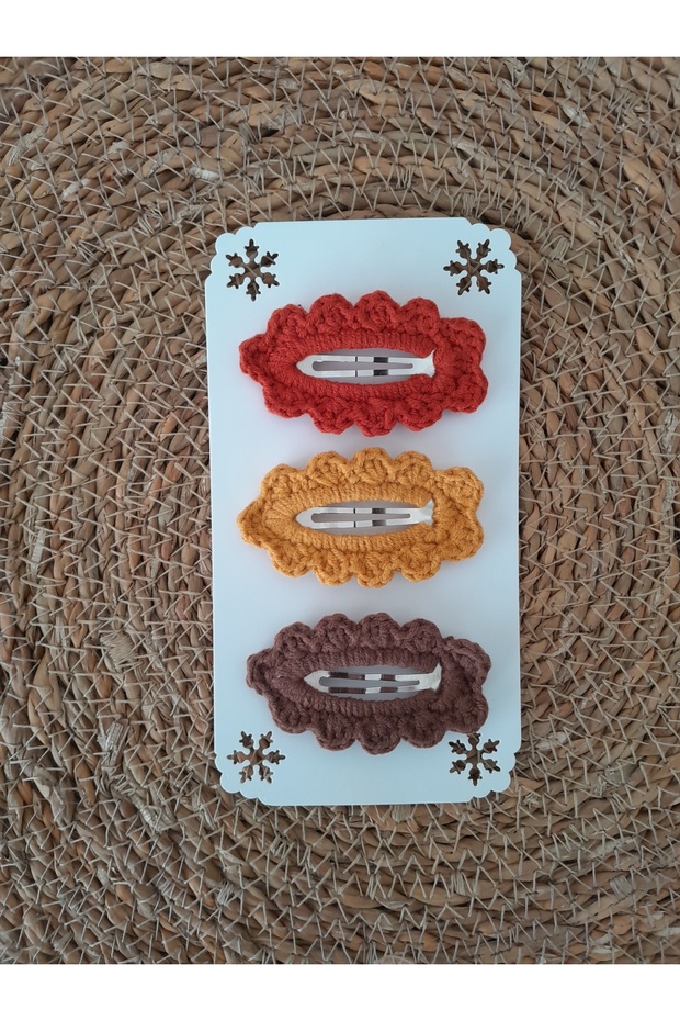 Knitted Buckle 3-Piece Baby Girl Buckle, Children's Buckle, Adult Buckle 5 cm