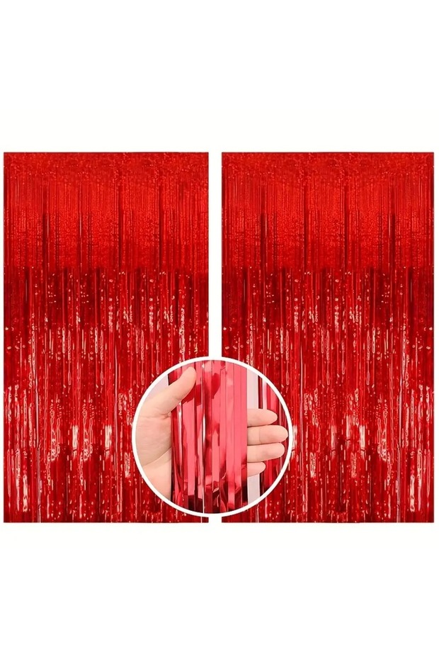 Background Scene Curtain Red 1 Piece - 1