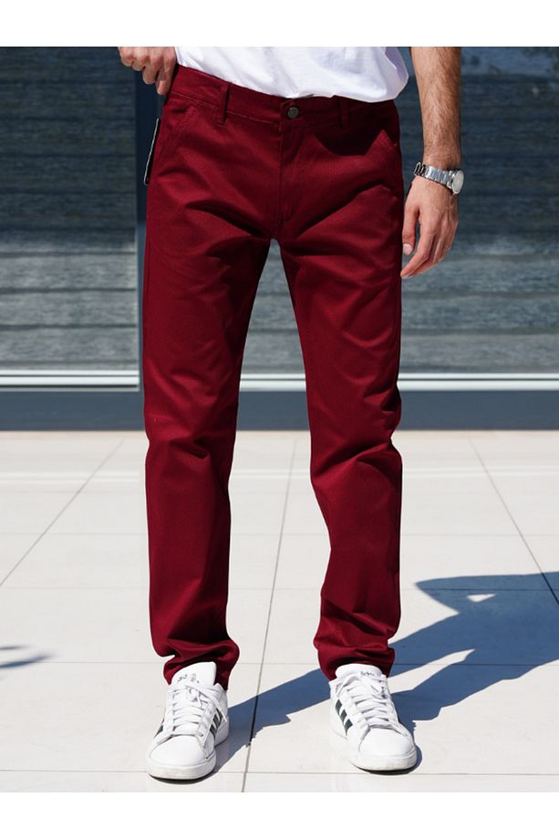 Regular Fit Kesim Likralı Kumaş Erkek Pantolon - 1