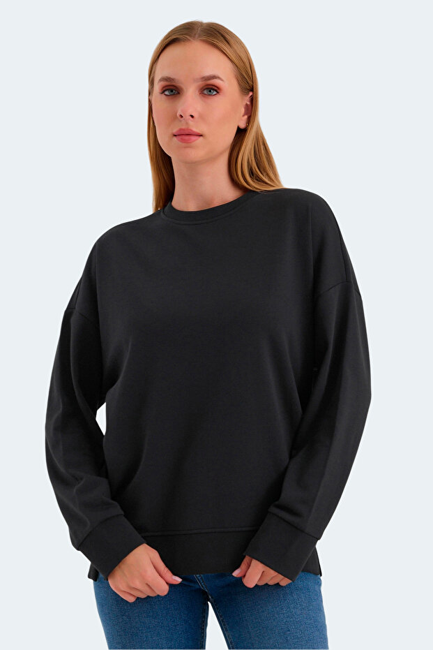 VIRTUE Kadın Siyah Sweatshirt - 6