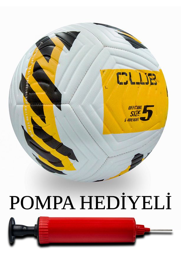 Orijinal Futbol Topu Pompa Hediyeli Sert Zemin Halı Saha Futbol Topu Dikişli Yüksek Kalite No5hibrit - 1