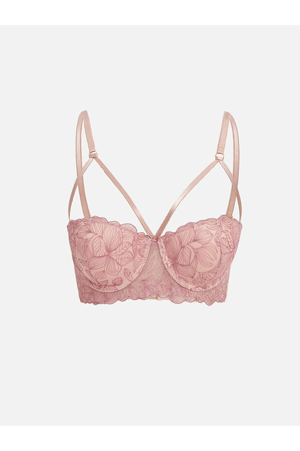 Lw - Unpadded Lace Strapless Bra with Underwire