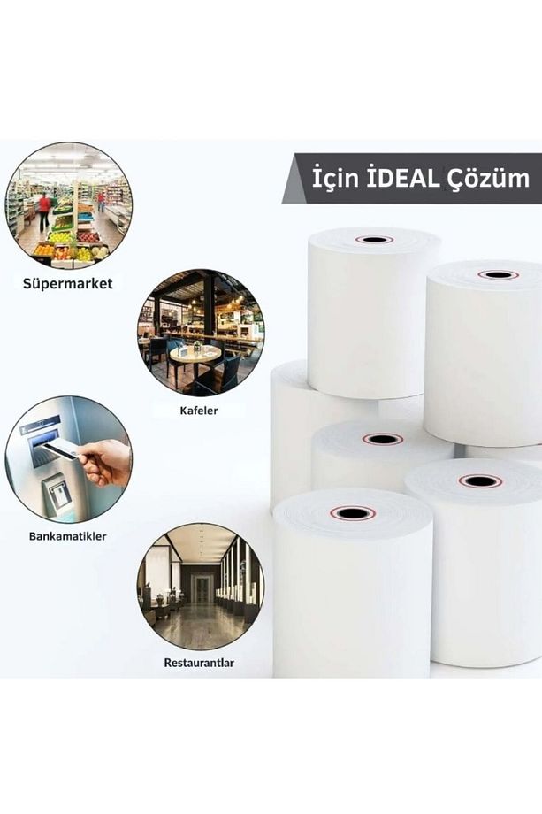 56x14 Mm Iwe280- Move5000f- Ide280 Yazar Kasa Kaliteli Termal Yazarkasa Pos Rulosu 1 Paket 10 Adet - 3