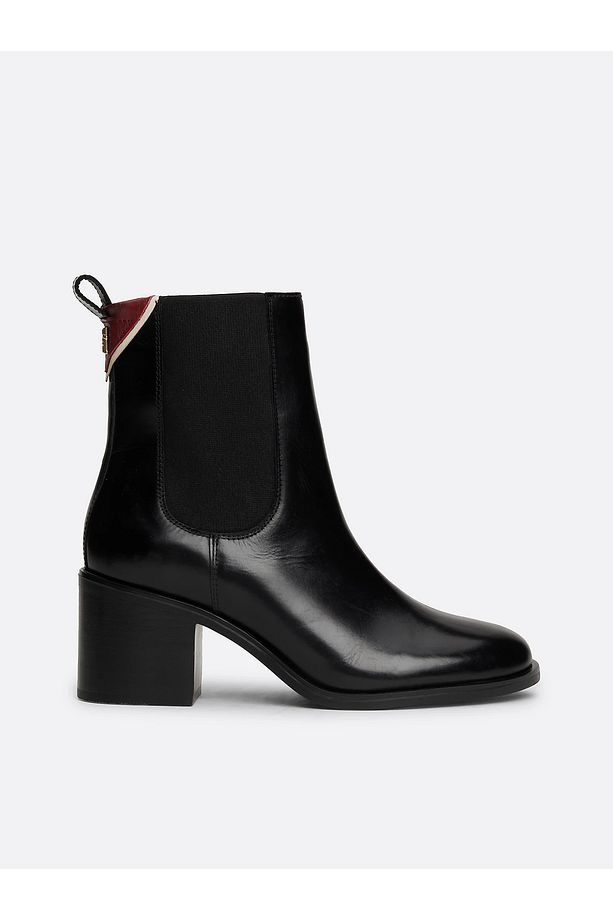 Kadın Süet Detaylı Marka Logolu Yüksek Taban Deri Siyah Bot & Bootie FW0FW08112-BDS - 5