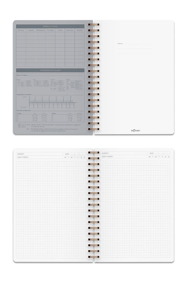 Kraft Ofis Defter Spiralli Kareli Lacivert - 2