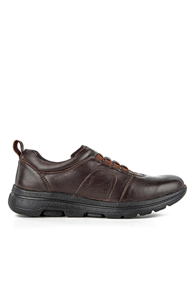 Stone Anatomical Sole Heel Spur Genuine Leather Men's Shoes