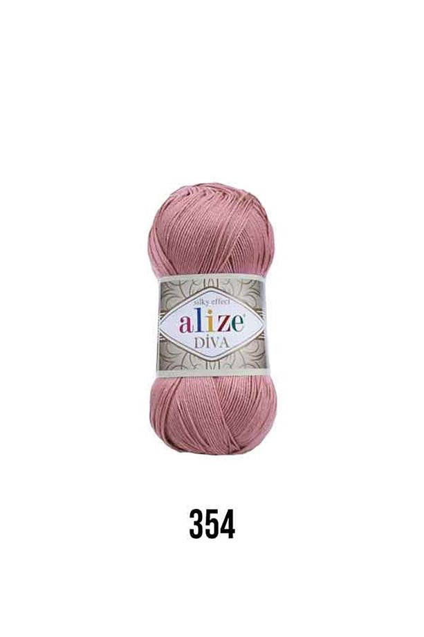 Diva Merserize Ip Yazlık Bikini Bustiyer Bluz Örgü Ipi 354 Gül-rodonit Taşı Crop Örgü Elbise - 1