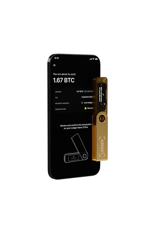 Nano S Plus Altın Kripto Donanım Cüzdanı - 6