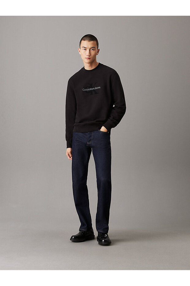 Erkek Chenille Monologo Sweatshirt - 4