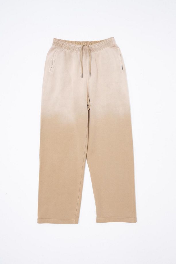 Erkek Grandient Yıkamalı Baggy Bej Eşofman Altı - 8