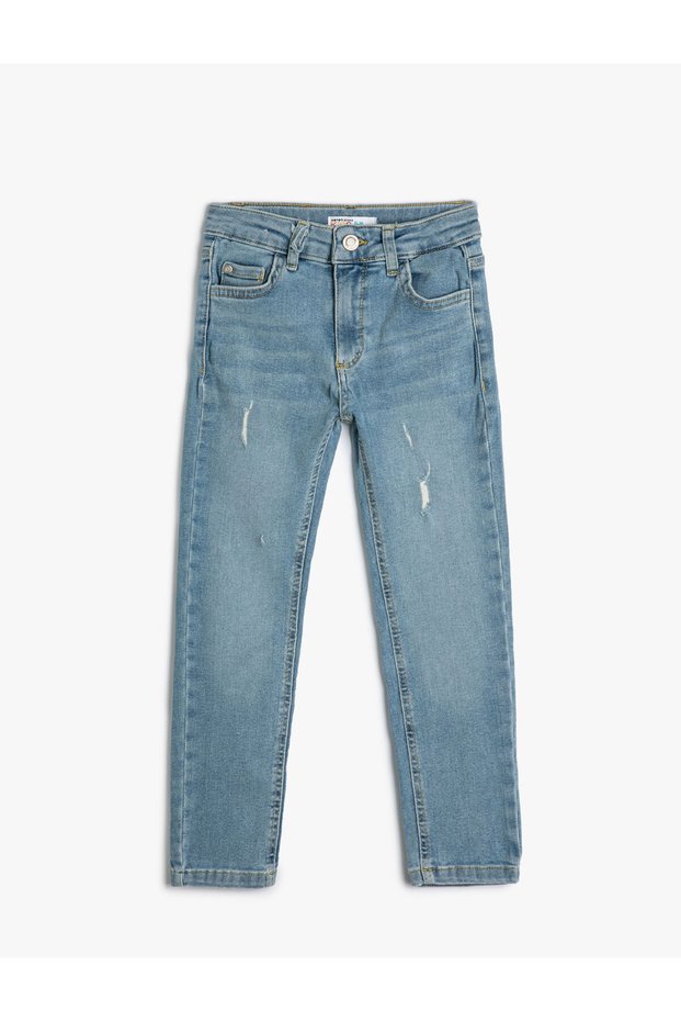 Jeans with Cotton Pockets - Slim Jeans