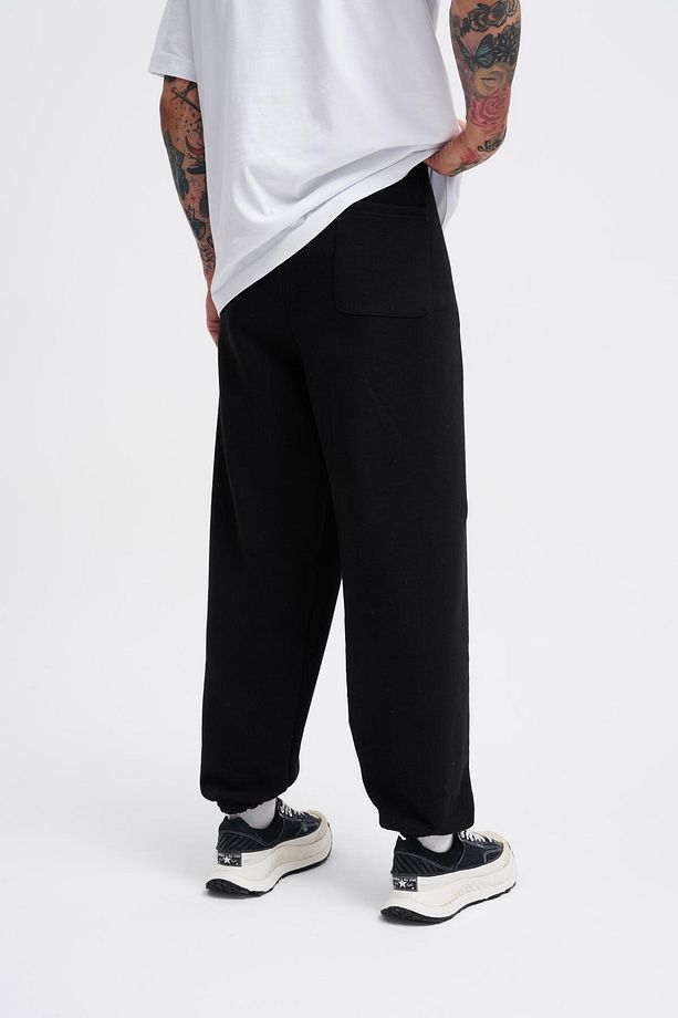 Erkek Basic Diagornel Jogger Siyah Eşofman Altı - 3