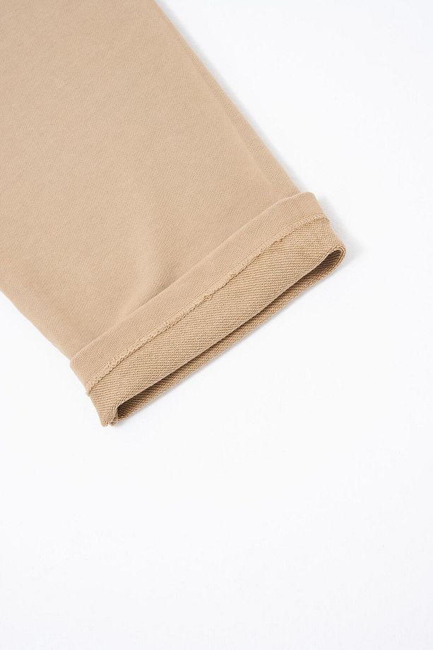 Erkek Grandient Yıkamalı Baggy Bej Eşofman Altı - 7