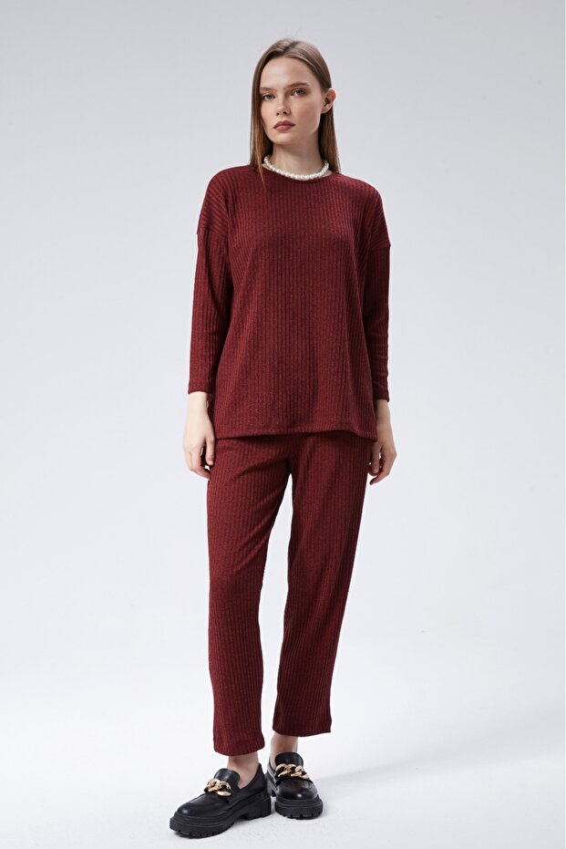 Triko Comfort Ikili Takım - Bordo - 4