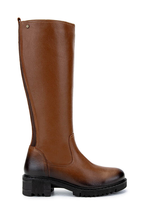 Women's Genuine Leather Tan Casual Boots