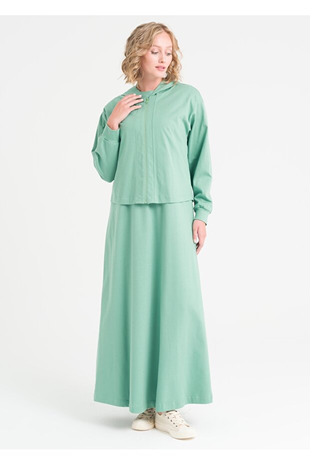 Sweatshirtlü Elbise - 5