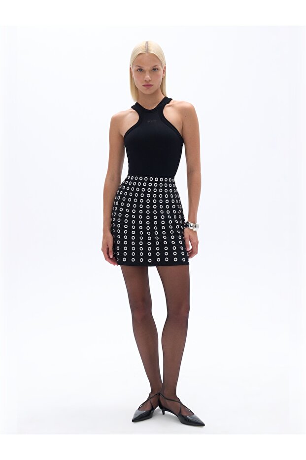 Halter Yaka Crop Top - 1