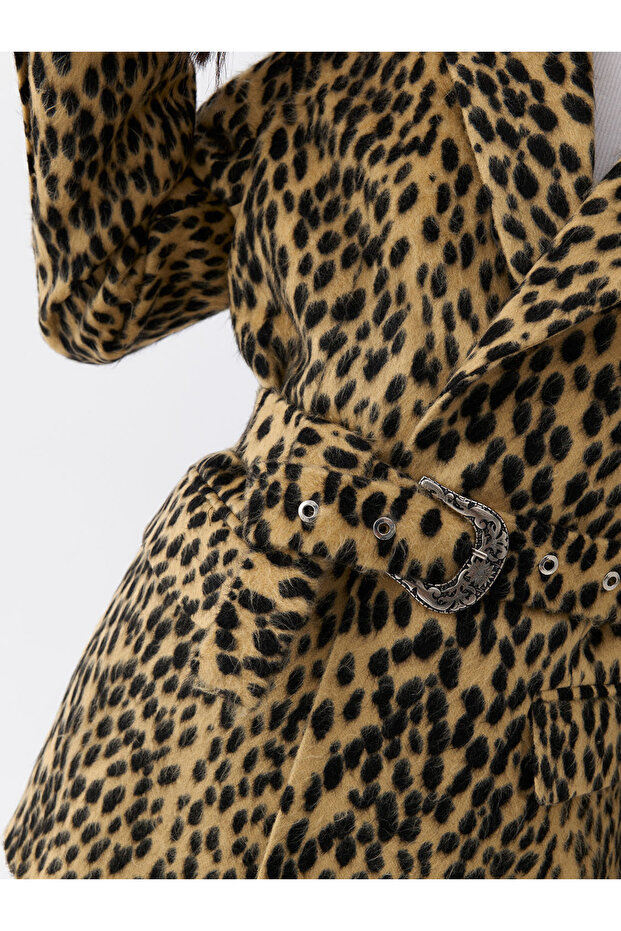 Leopar Desenli Ceket - 4