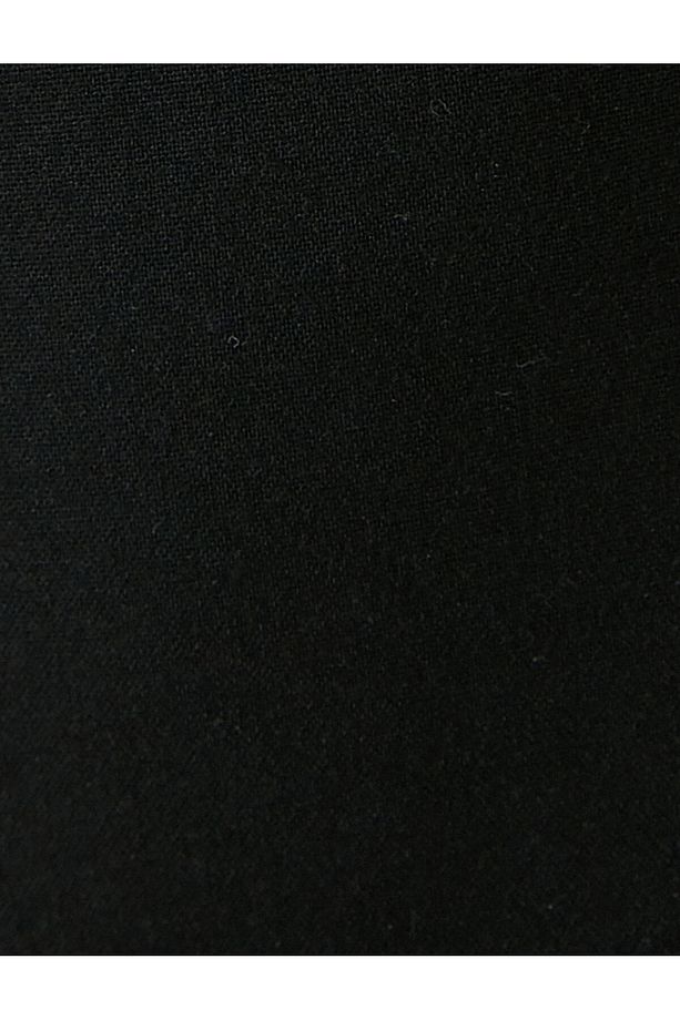 Mini Şort Etek Yüksek Bel Kapaklı Viskon Karışımlı - 6