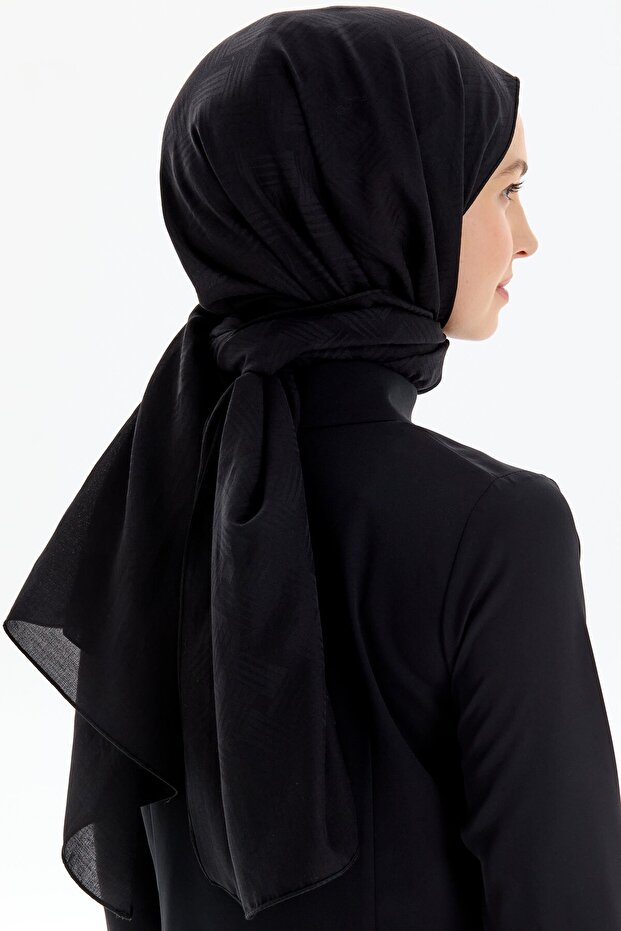 Jakar Şal - Siyah - 5