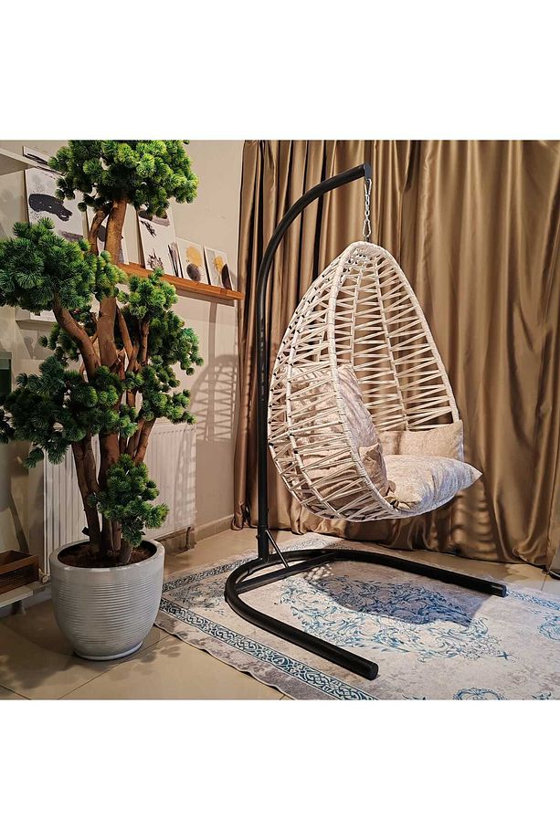 Bahçe  Ev Mobilyaları, Damla Salıncak, Tek Kişilik Balkon Salınacağı, Tekli Ev Salıncağı. - 4