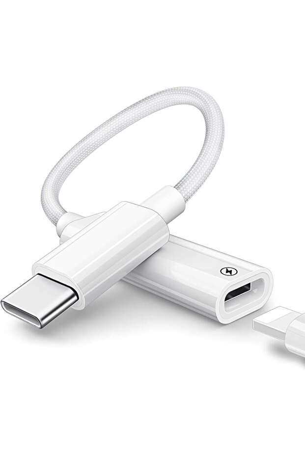 Lightning to Type C Çevirici iPhone 15/Plus/15 Pro/15Pro Max Uyumlu Şarj Adaptörü Şarj Dönüştürücü - 1