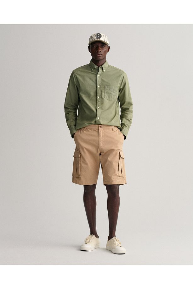Erkek Bej Relaxed Fit Şort - 5