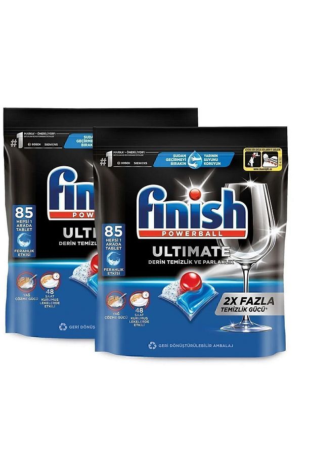 Ultimate Hepsi Bir Arada Bulaşık Makinesi Deterjanı Kapsül Tablet 170 Adet (85 X 2'Lİ) - 2