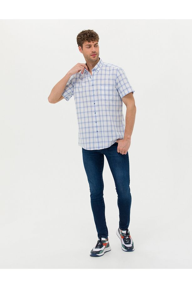 Mavi Regular Fit Kısa Kollu Gömlek 50265122-VR036 - 4