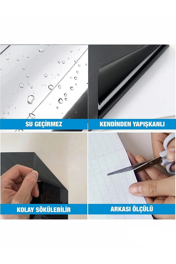 Bulaşık Makinesi Kaplama Folyosu Kendinden Yapışkanlı Mat Yüzey 70 x 100 - 3