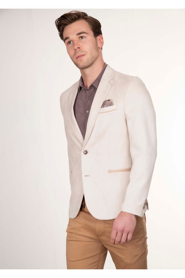 Süet Blazer Ceket - 3